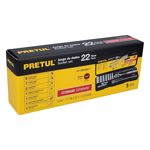 Pretul JD-1/4X22SAE-P, Juego de autoclé de 22 piezas, std, 1/4"