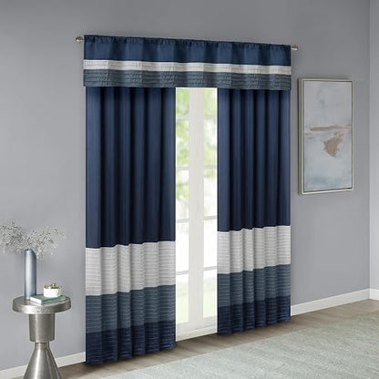 Madison Park MP41-2231 Window Valance, Navy