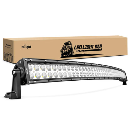 Nilight Barra de Luz LED 54 Pulgadas 312W Curvada 12V 24V Todoterreno