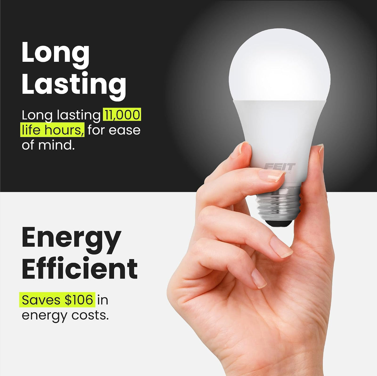 FEIT ELECTRIC OM60/930CA10K/10 60W A19 3K foco LED