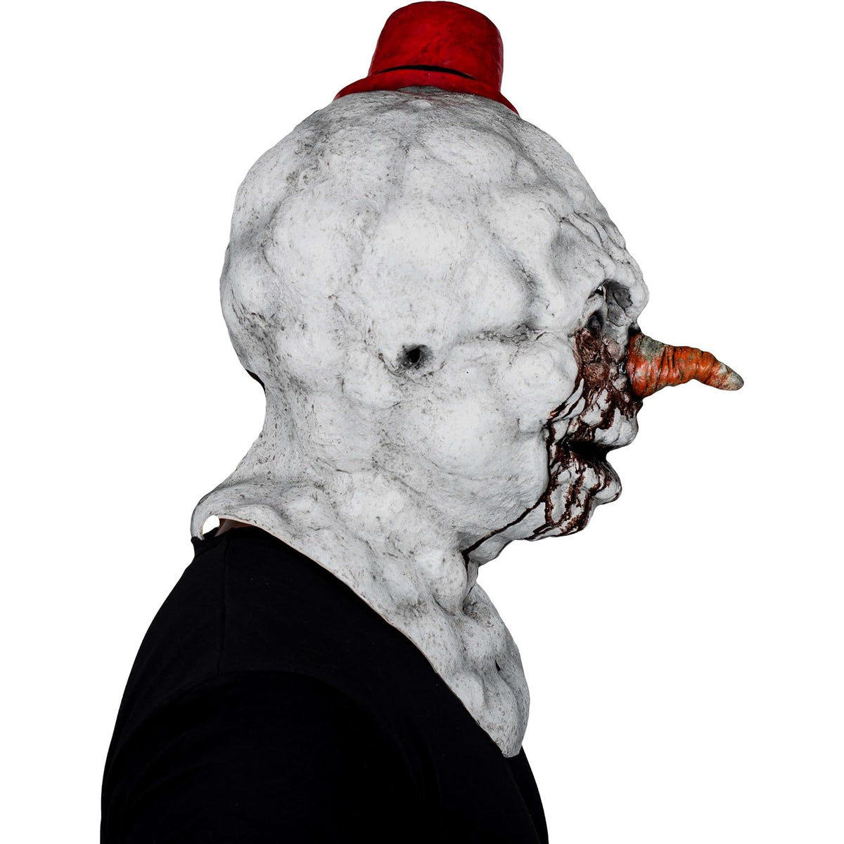 Ghoulish Productions Máscara De Látex Frosty Demon, Accesorio Látex Cosplay Demonio de Nieve, Disfraz Aterrador para Halloween y Fiestas Temáticas, Cosplay Muñeco de Nieve, Diseño Artesanal