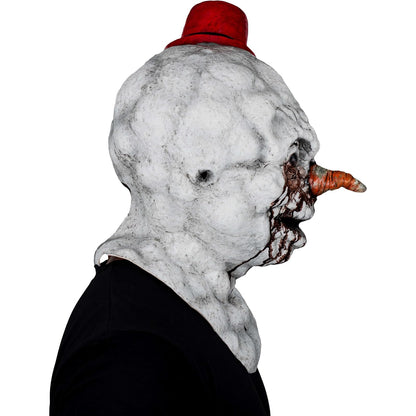 Ghoulish Productions Máscara De Látex Frosty Demon, Accesorio Látex Cosplay Demonio de Nieve, Disfraz Aterrador para Halloween y Fiestas Temáticas, Cosplay Muñeco de Nieve, Diseño Artesanal