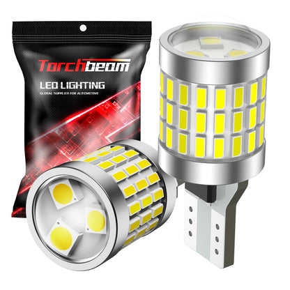 Torchbeam 912 921 T15 Foco LED de Marcha Atrás 1800 Lúmenes 6000K Xenón Blanco Superbrillante, Paquete de 2