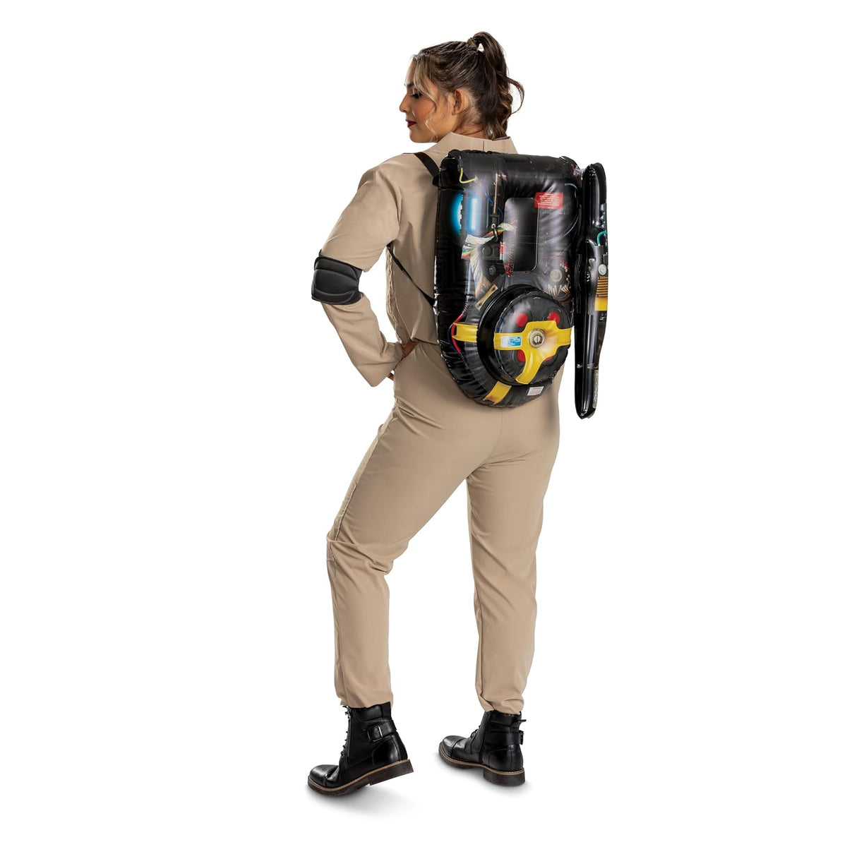 Ghostbusters - Disfraz de lujo para adultos 3, adulto XS/S | Adulto XS/S, khaki, Spengler, inflatable proton pack