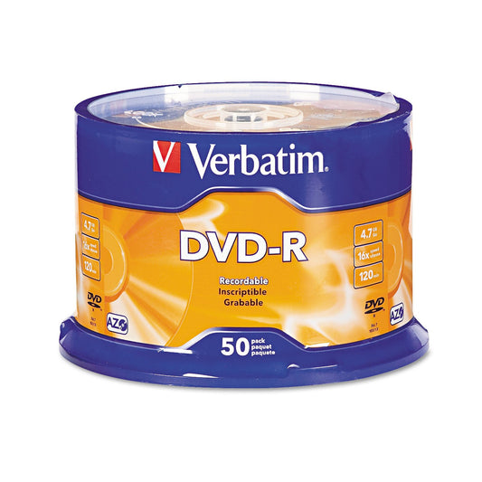 Verbatim DVD-R 4.7GB 16X Marca Torre de 50 Unidades