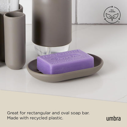 Umbra | Jabonera Touch, Diseño Minimalista, Color Gris