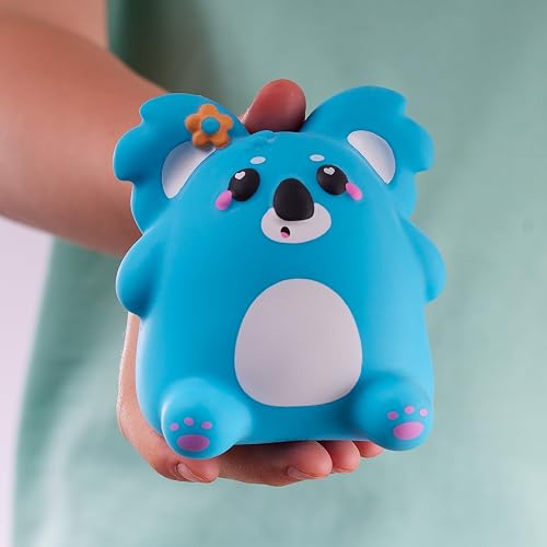 Smooshzees Cutezees Bambo, Koala Azul, Personajes coleccionables, supersuaves, adorables y esponjosos