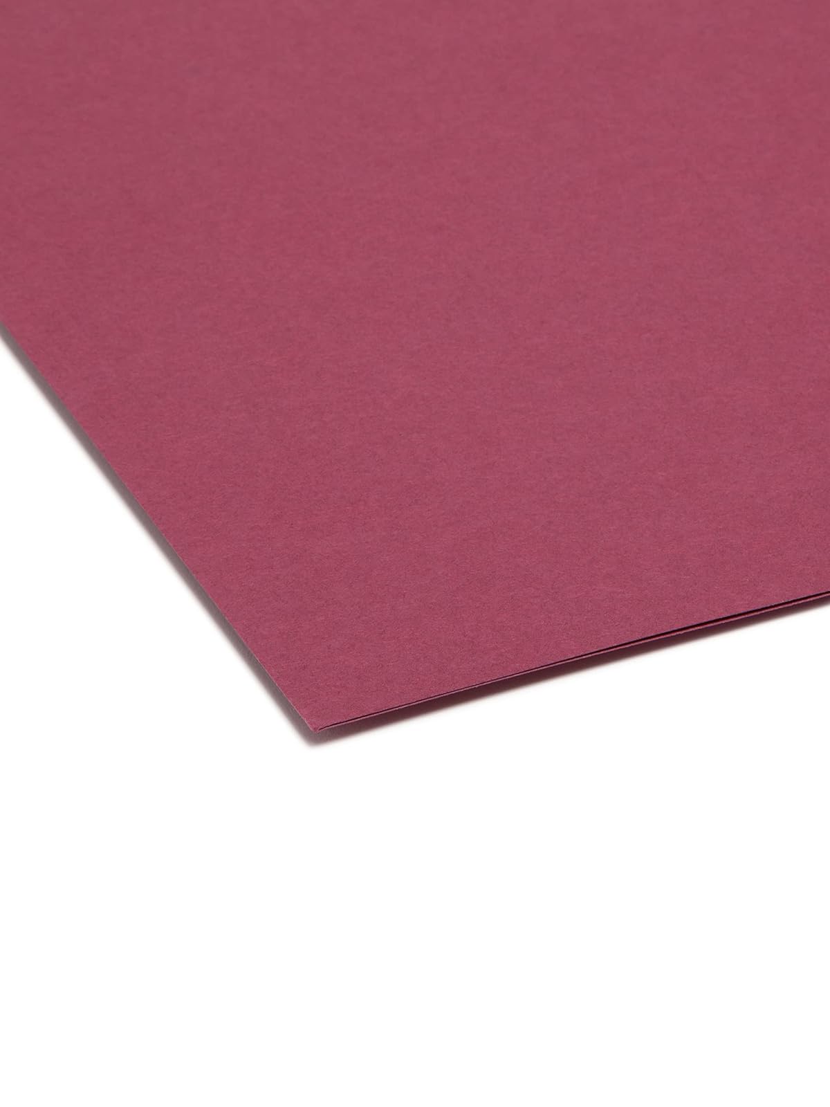 Smead File Folders 1/3 Cut Single-Ply Tab Maroon (100) De plástico - Carpeta (De plástico, Letter, 296 mm, 241 mm)