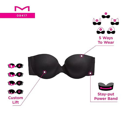 Maidenform Bra Strapless con Varilla y Copas Preformadas con Push-Up