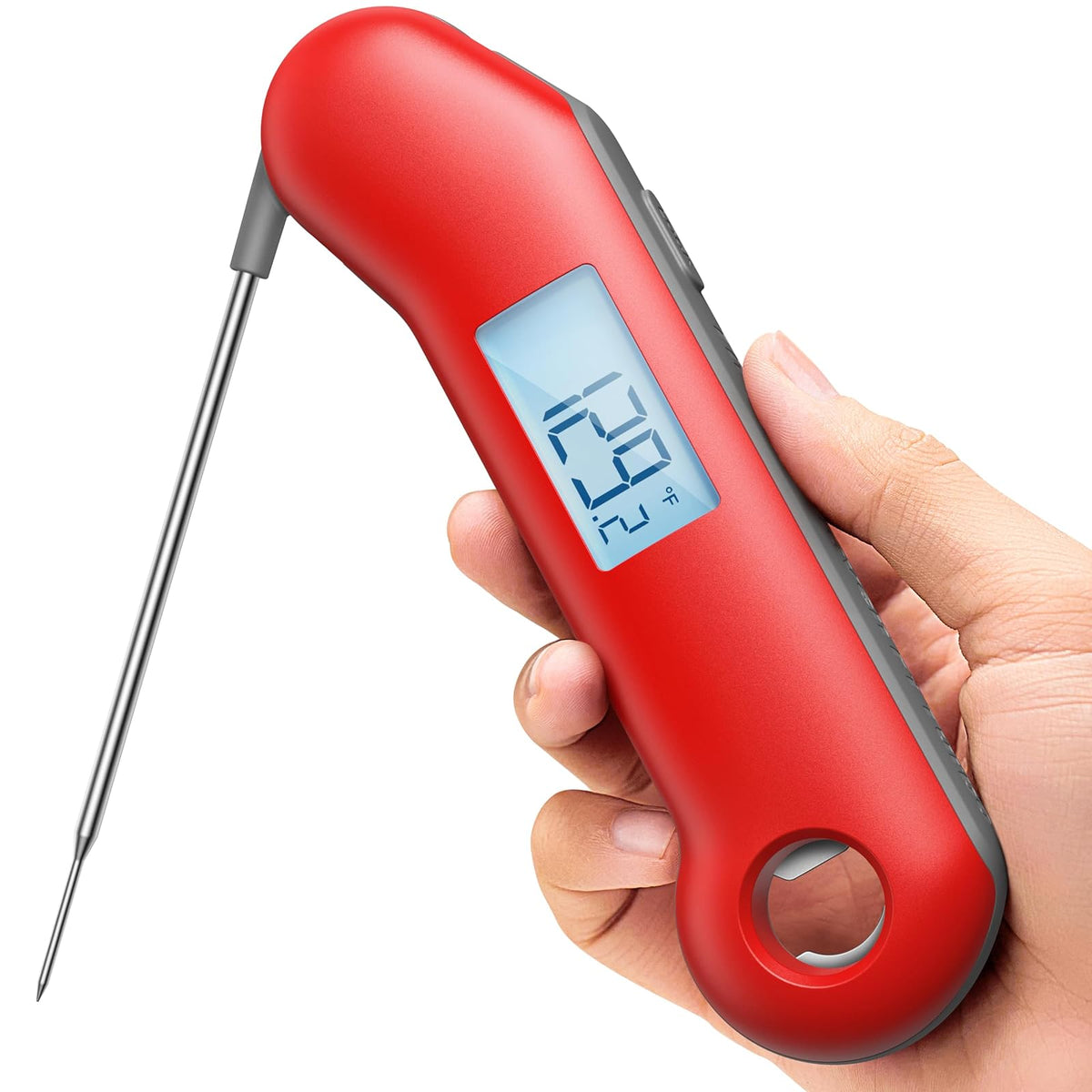 ThermoMaven ProfessionaI - Termómetro de carne digital, 3 veces más rápido de 0,5 segundos, precisión certificada NIST ±0,5 °F, sonda 100% impermeable, indicador brillante de rotación automática, para