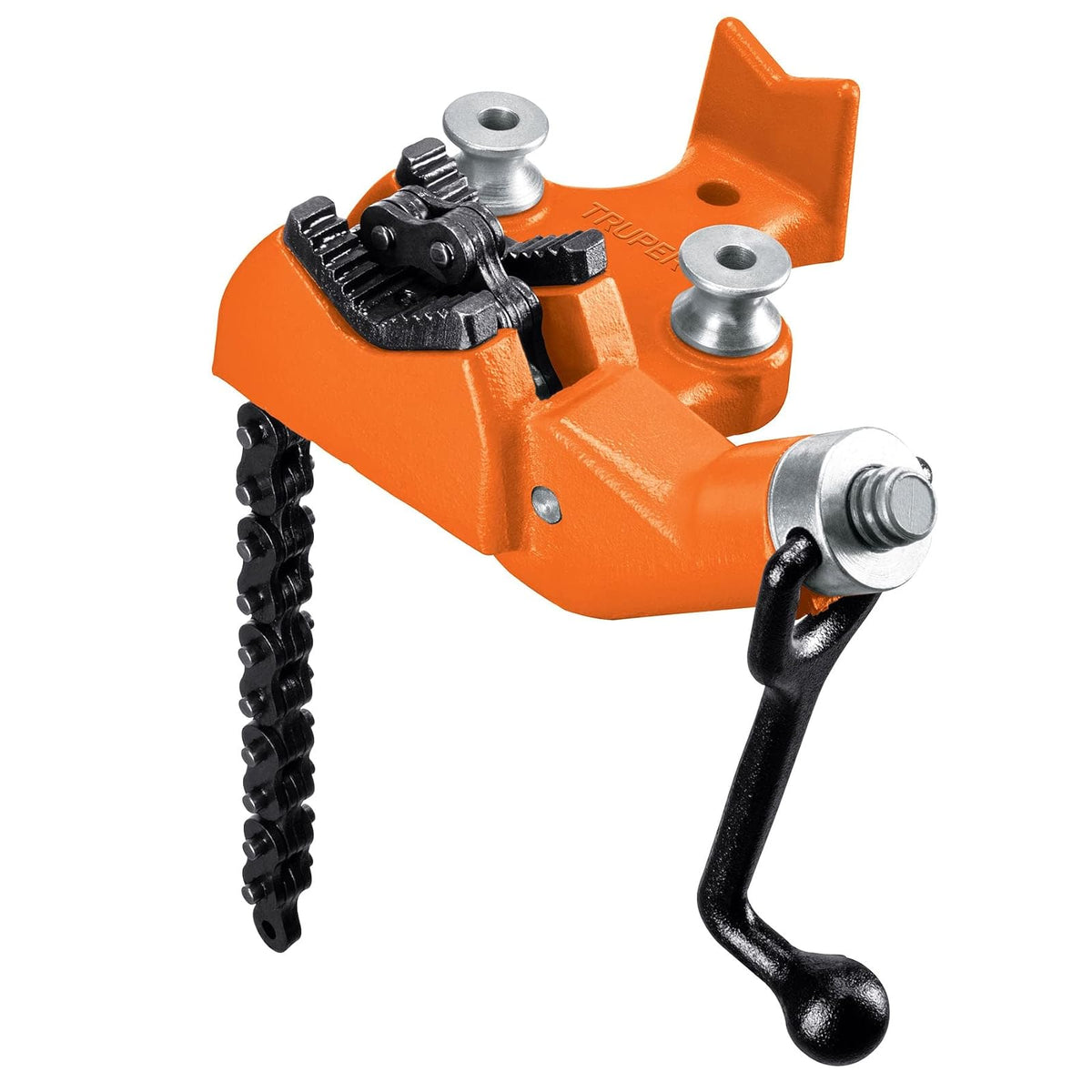 Truper PTU-25C, Prensa 2-1/2" de cadena para tubo, cuerpo de hierro