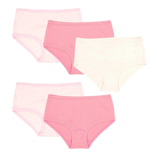 Baby Creysi Paquete de 5 Pantaletas para Niña de Algodón con Tejido Calado