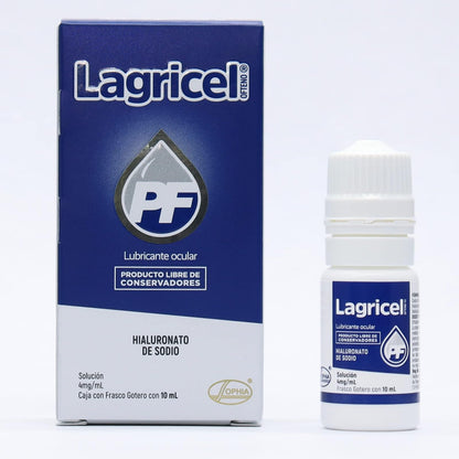 Sophia Lagricel PF Ofteno Lágrima Artificial 10 ml | Hialuronato de sodio 4 mg/ml, sin conservadores, frasco gotero, compatible con lentes de contacto