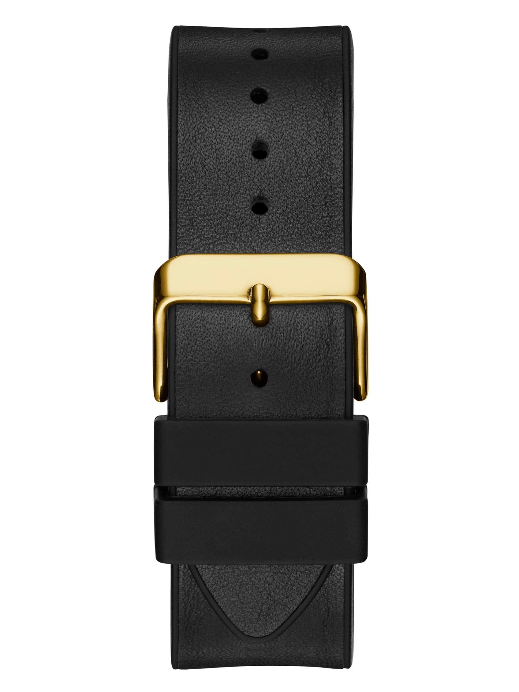 Guess Reloj analógico de cuarzo para hombre con correa de silicona lisa negra (modelo: GW0202G1)