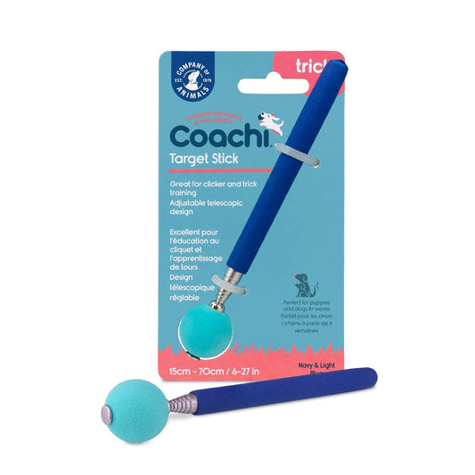 Company of Animals Coachi Target Stick, Telescopic Design with Large Ball for Target, Dog Accessory for Clicker & Agility Training, Teach Commands and Tricks