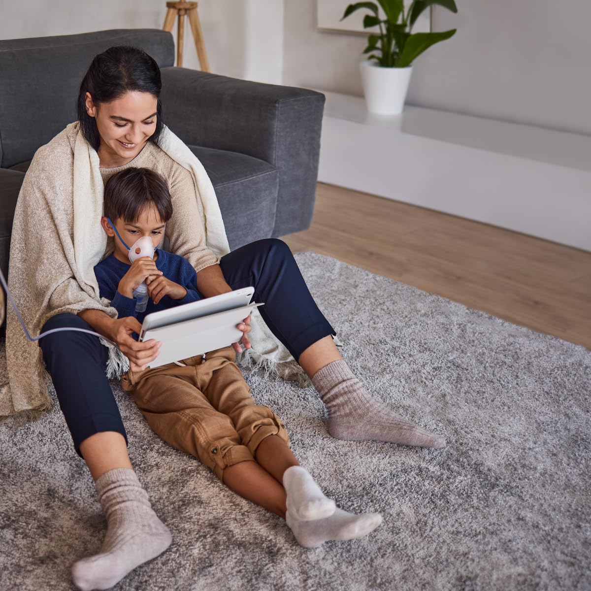 OMRON Nebulizador Compresor para Niños y Adultos – Terapia Respiratoria en Casa NE-C106-LAB