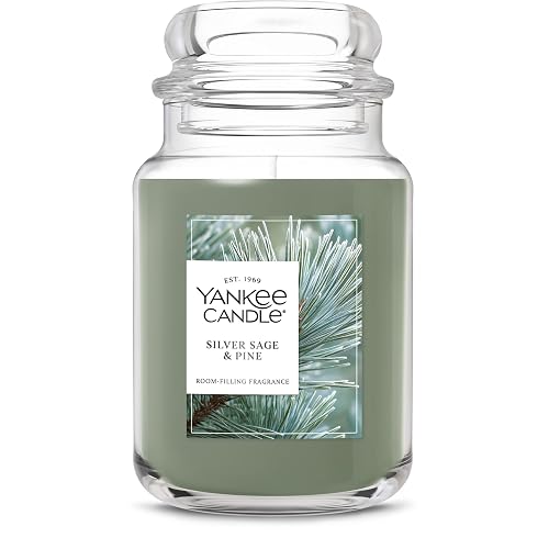 Yankee Candle - Vela perfumada en tarro grande con hasta 150 horas de tiempo de combustión, mezcla de cera de soja para una combustión más limpia y consistente, vela en tarro de 22 onzas con fragancia