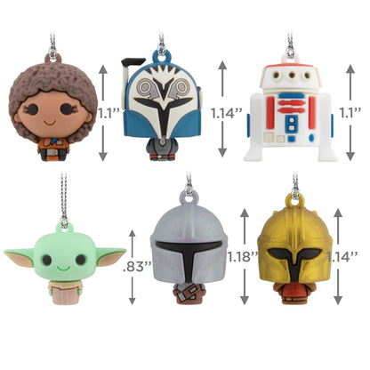 Hallmark Star Wars: The Mandalorian Mini Adornos de Navidad, irrompibles, Juego de 6, Regalos para Fans de Star Wars