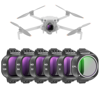 NEEWER Filtros para Drones DJI Mini ND CPL UV - Mini 5Pro - 6 Packs ND - CPL