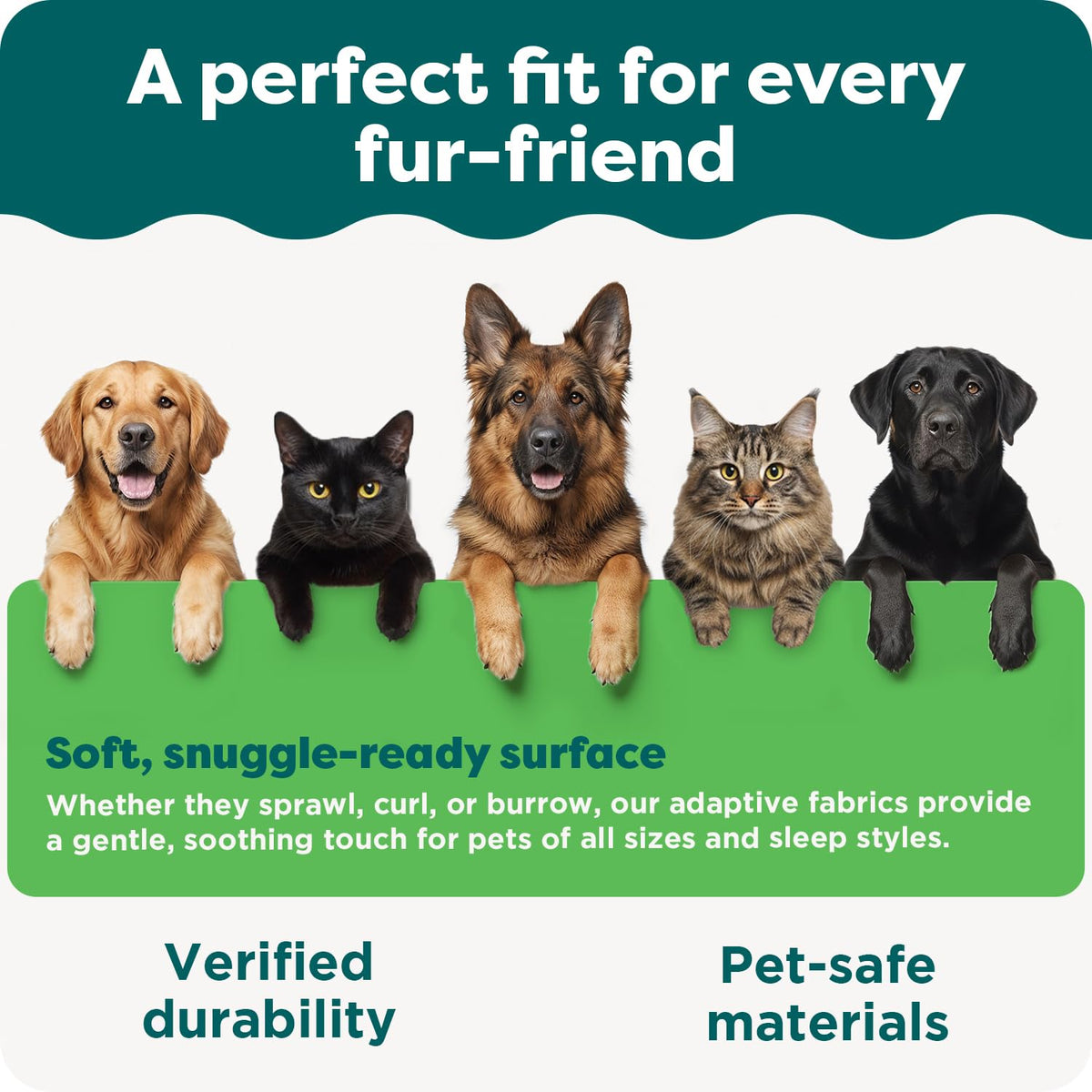 Furhaven Large Memory Foam Dog Bed Perfect Comfort Plush & Velvet Waves Sofa-Style w/Removable Washable Cover - , Large