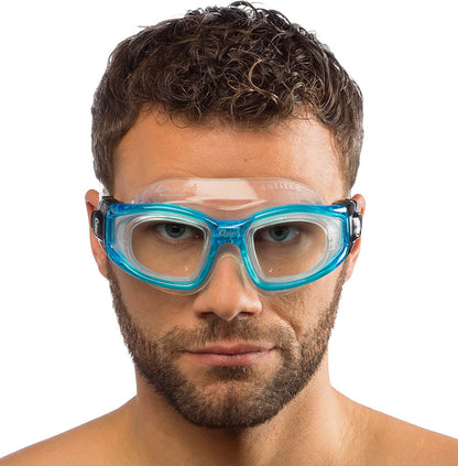 Cressi - anteojos de natación para Adultos con Lentes de Vidrio Templado y sin distorsión, Galileo: Fabricadas en Italia
