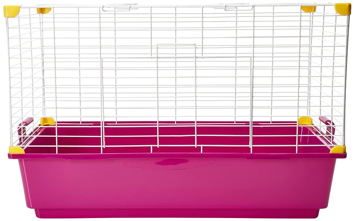 Jaula para conejo PLÁSTICA (ROSA) 62.0X34.5X40.0 (rosa, azul, morado, verde, blanco)
