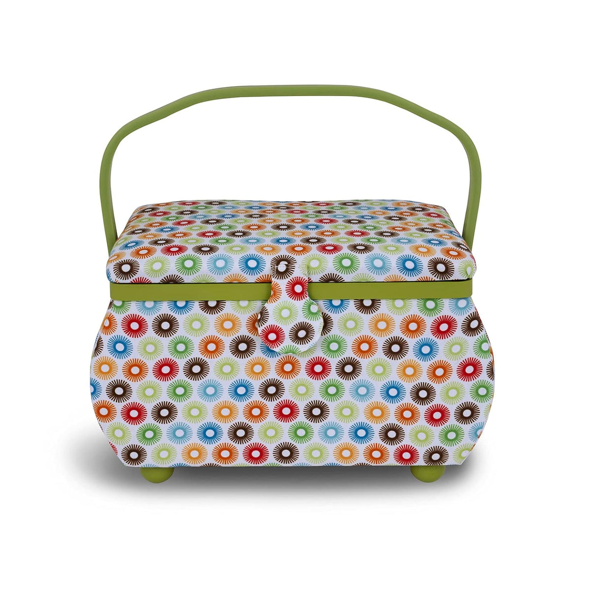 Dritz Cesta de costura, multicolor retro