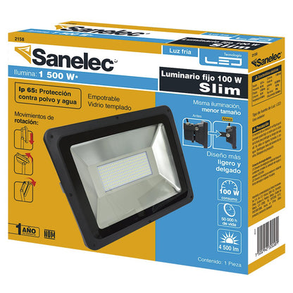 SANELEC, Reflector de LED Ultradelgado, 100 W, Modelo 2194