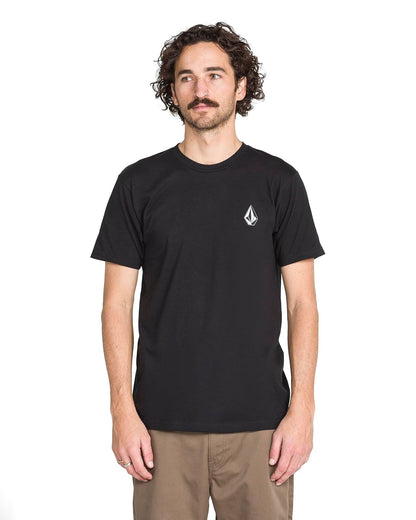 Volcom Playera de Manga Corta de Ajuste Moderno Deadly Stone Camiseta para Hombre