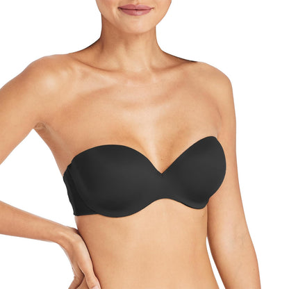 Maidenform Brasier Strapless con Varillas y Copas Push-Up - Negro - 36D