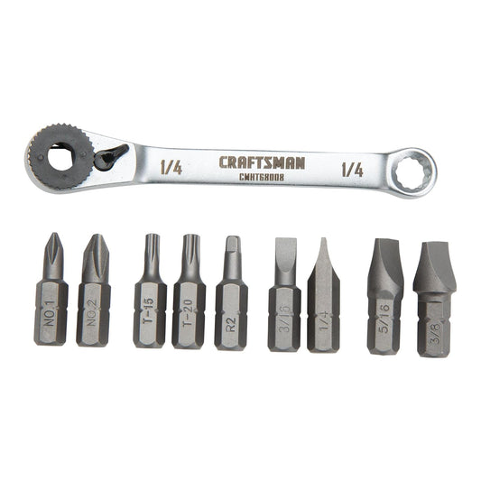 CRAFTSMAN Juego de destornilladores, trinquete, multibroca (CMHT68008)