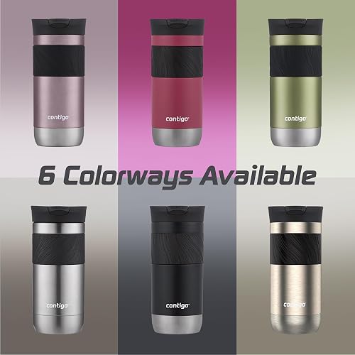 Contigo Vaso Térmico Acero Inoxidable 473 ML Lila Gloss Antiderrames Byron 2.0 Caliente Hasta por 9 Horas Libre de BPA