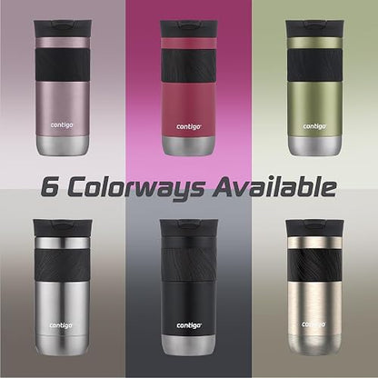 Contigo Vaso Térmico Acero Inoxidable 473 ML Lila Gloss Antiderrames Byron 2.0 Caliente Hasta por 9 Horas Libre de BPA