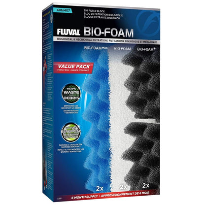 Fluval 406/407 Bio Foam Value Pack - Filtro de Repuesto para Acuario