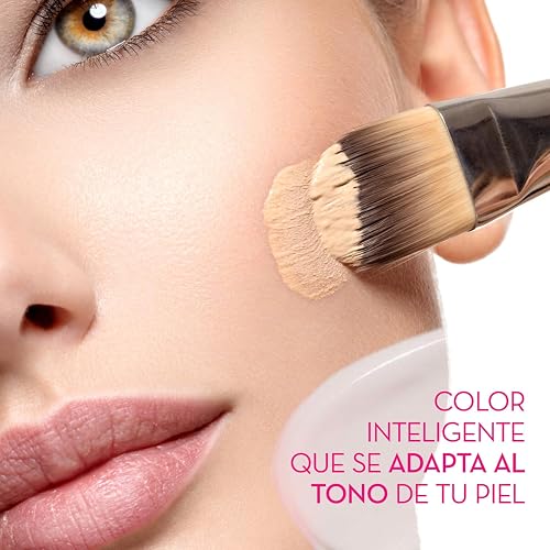Cicatricure Maquillaje Líquido Antiarrugas con Protección Solar, Tono Ajustable y Tecnología Inteligente, Base de Maquillaje con Efecto Rejuvenecedor y Solar Facial con Color, 30 ml