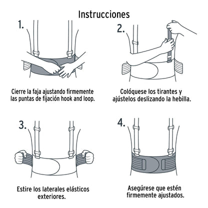 Truper FAJA-LV, Faja con tirantes ajustables, ventilada, talla grande