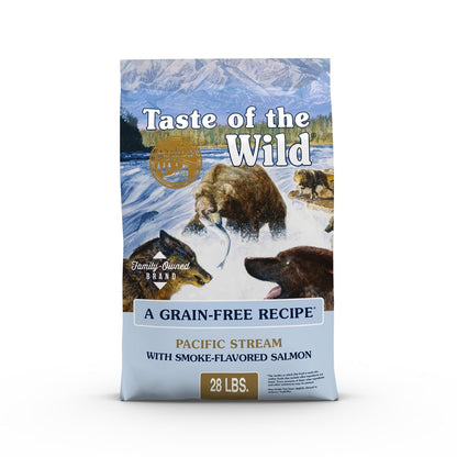 Taste Of The Wild Pacific Stream Alimento para Perro | Salmón ahumado como ingrediente principal, todas las etapas de vida, probióticos específicos para la salud digestiva