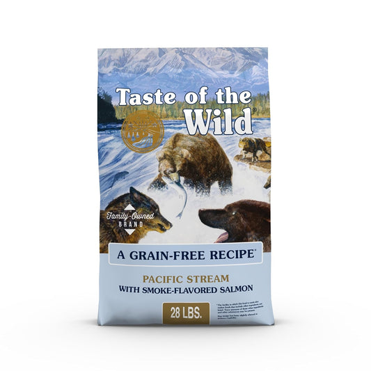 Taste Of The Wild Pacific Stream Alimento para Perro | Salmón ahumado como ingrediente principal, todas las etapas de vida, probióticos específicos para la salud digestiva