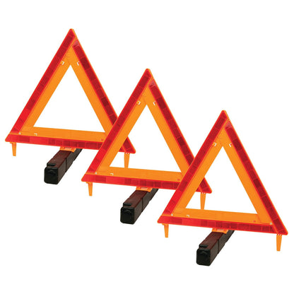 Performance Tool W1555 Deluxe - Asistente de Emergencia para Carretera, Dot Reflective Warning Triangle - 3 Pack