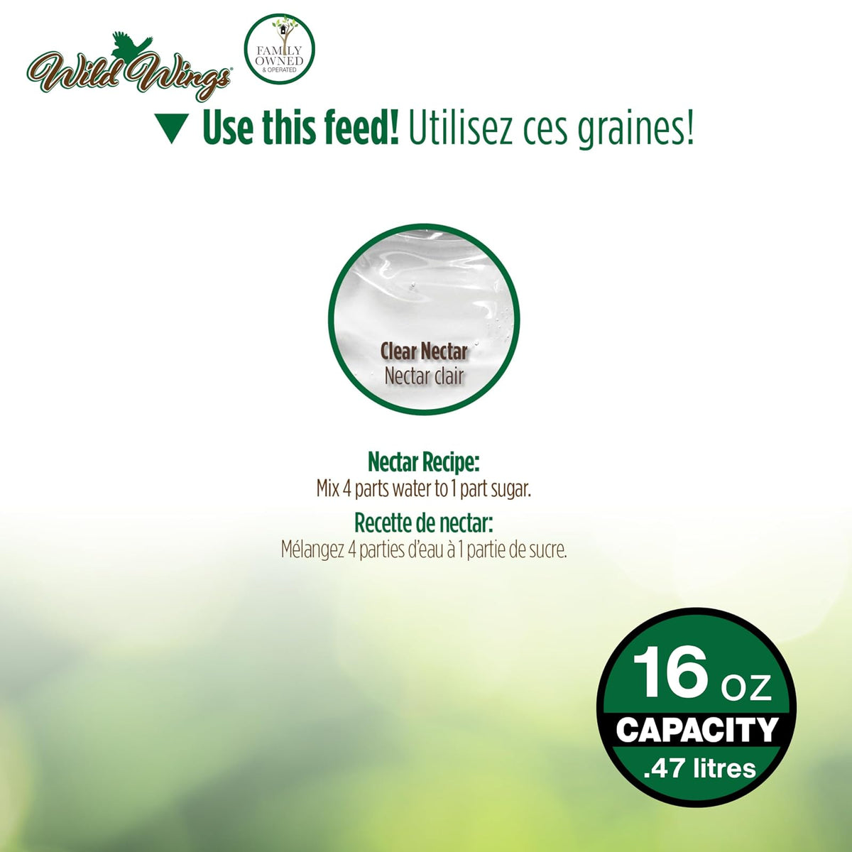 Nature's Way Brid Products WWGHF1 - Comedero para colibríes