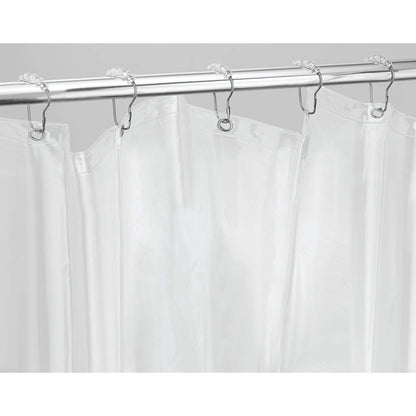 InterDesign - Cortina de Baño de Vinil, Transparente, 72 x 72 (183 cm x 183 cm)