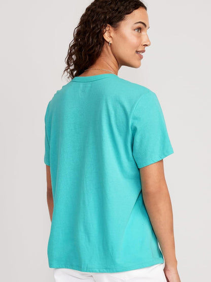 OLD NAVY Playera Mujer, Rosa, X-Chico