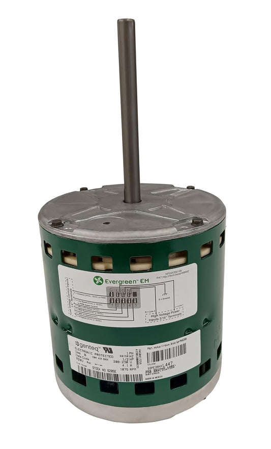 Evergreen Scientific - 6205E GE - Genteq 1/2 HP 230 V Reemplazo X-13 Motor de soplador de horno