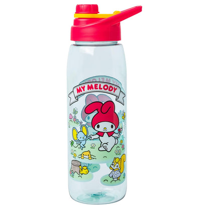 Silver Buffalo Botella de Agua con Personajes Licenciados 28 oz - Sanrio My Melody in Meadow - 28 Ounces