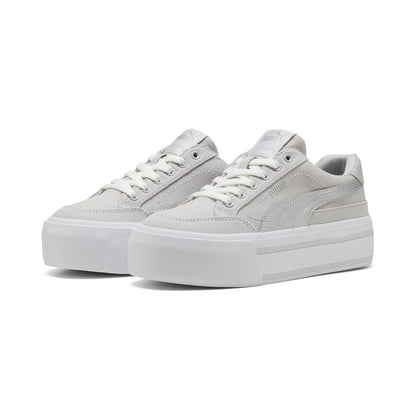 PUMA, Tenis Casuales Court Classic Vulc FS Platform, Mujer, Rojo, Talla 22,5 - 22.0 cm - Gris