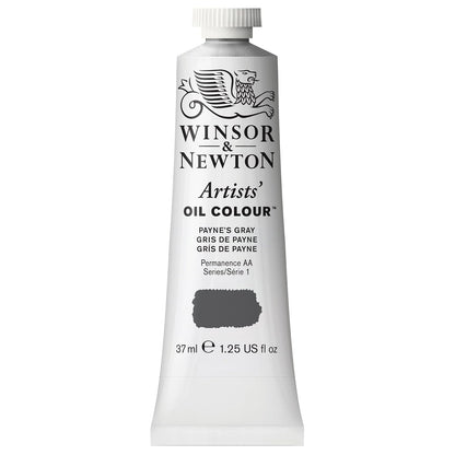 Winsor & Newton Artists' Oil Colour Pintura al Óleo Profesional, 37 ml - 37-ml Tube - Gris (Payne's Gray)