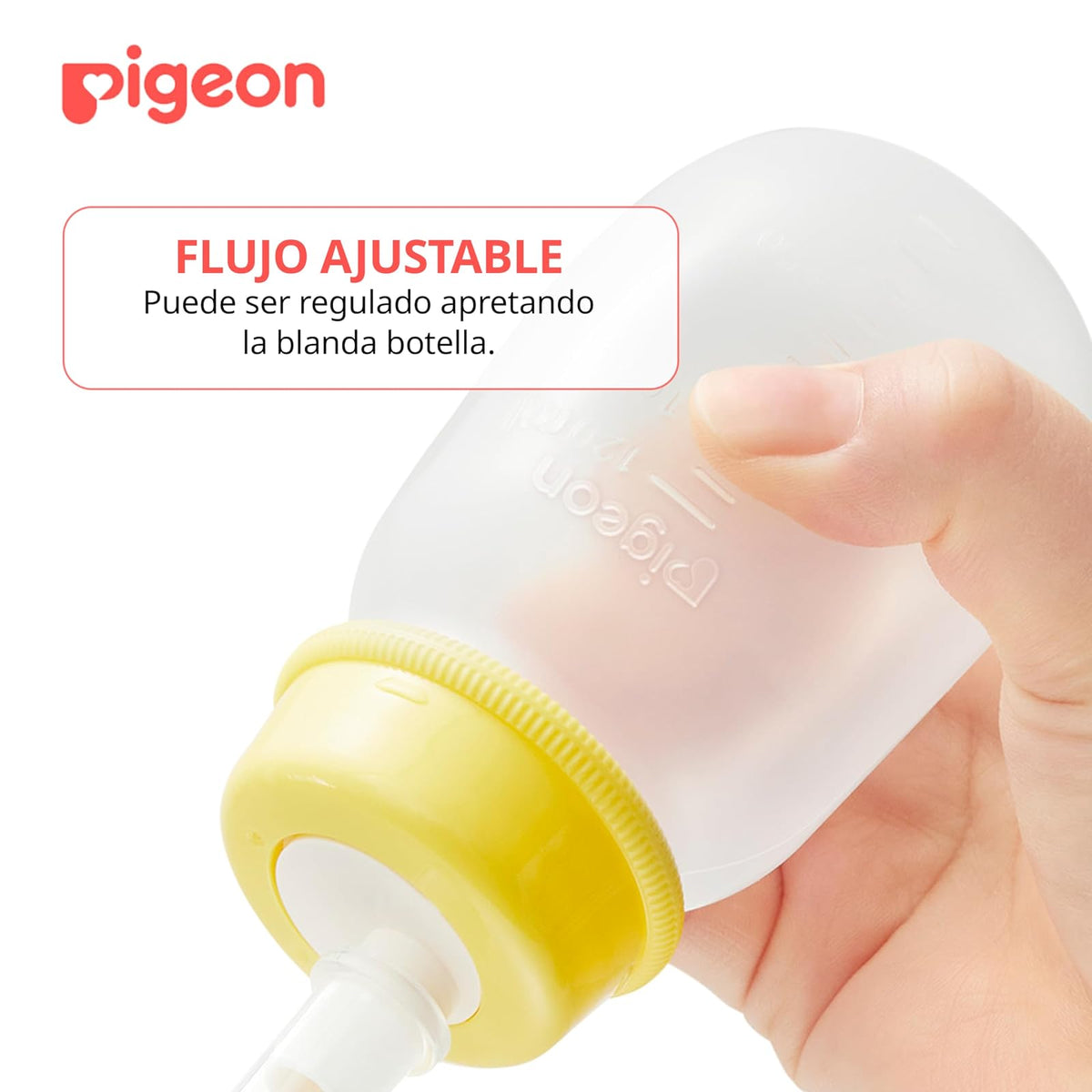 PIGEON | Biberones Especial con Tetina Larga Pigeon | Cosas para Bebes Recien Nacidos - Articulos para Bebe | Biberon de Silicona Suave y Corte en Cruz | Ayuda en la Alimentación de Bebé Prematuros