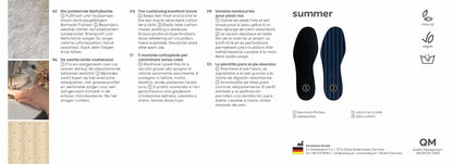 Pedag Pedag Summer Washable Pure Cotton Terry Barefoot Insole, Black, Us 5l/ Eu 35, (pack Of 3), 5.7 Ounce