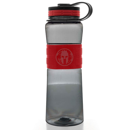 Franklin Sports Spartan OCR Botella de Agua de plástico, 32 onzas, Color Rojo