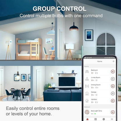 Sengled - foco de luz Alexa, bombillas inteligentes, bombillas inteligentes que funcionan con Alexa y Google Assistant, bombillas WiFi A19 de luz diurna (5000 K), no requiere concentrador, 800 lm